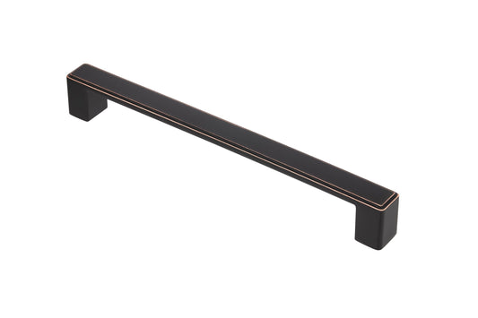Kingsman Hardware Nepoli series 7-1/2-in (192Mm) Center to Center Oil Rubbed Bronze Rectangular Bar Drawer Pulls (50-Pack) NEPOLI-8-50ORB