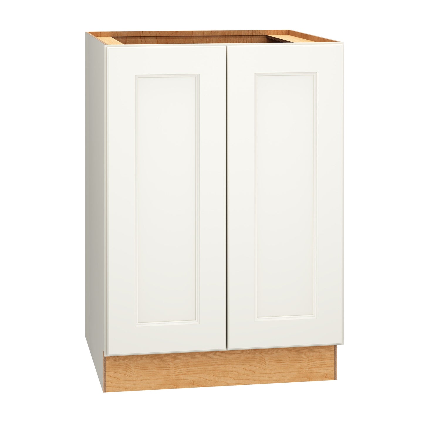 Diamond Express Macaulay 24-in W x 34.5-in H x 24-in D White Base Fully Assembled Plywood Cabinet Recessed Panel Square
