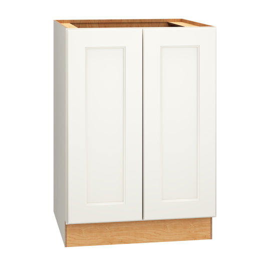Diamond Express Macaulay 24-in W x 34.5-in H x 24-in D White Base Fully Assembled Plywood Cabinet Recessed Panel Square