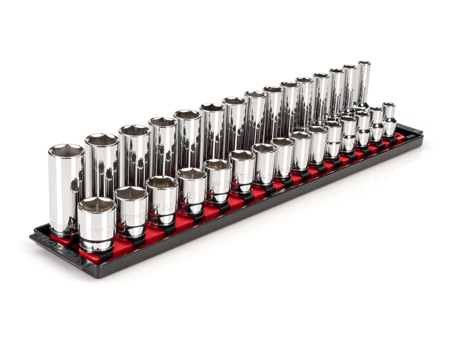 TEKTON 1/2-in Drive Metric Shallow/Deep Socket Set (30-Pieces) SHD92211