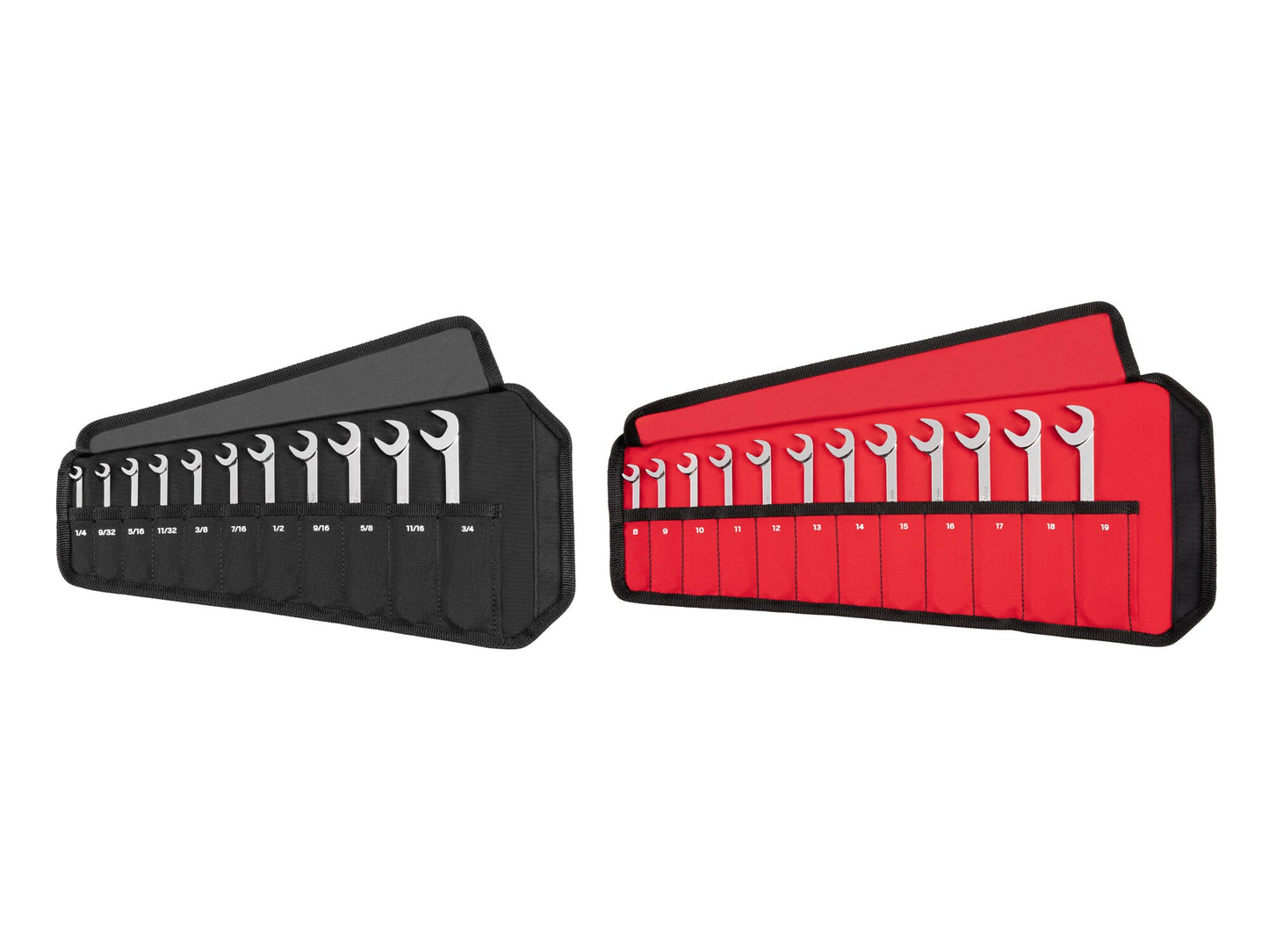 TEKTON 23-Piece Set (Sae) and Metric Angle Open End Wrench Includes Soft Case WAE92301