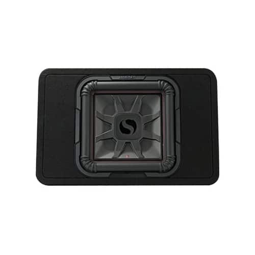 KICKER - Solo-Baric L7T 12" Single-Voice-Coil 2-Ohm Loaded Subwoofer Enclosure - Black