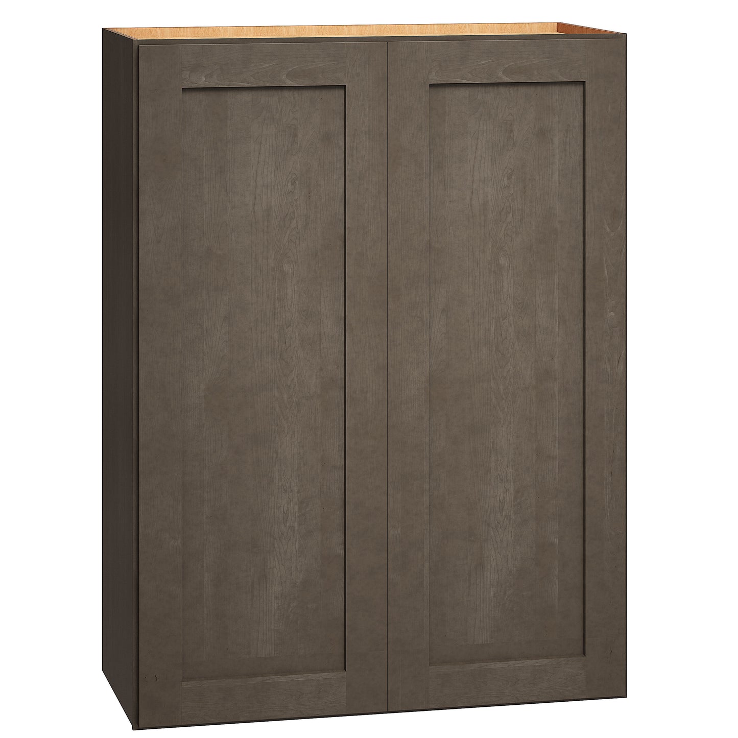 Diamond Express Jamestown 27-in W x 36-in H x 12-in D Colt Brown Wall Fully Assembled Plywood Cabinet Recessed Panel Shaker