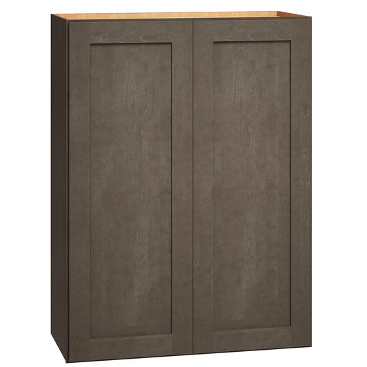 Diamond Express Jamestown 27-in W x 36-in H x 12-in D Colt Brown Wall Fully Assembled Plywood Cabinet Recessed Panel Shaker