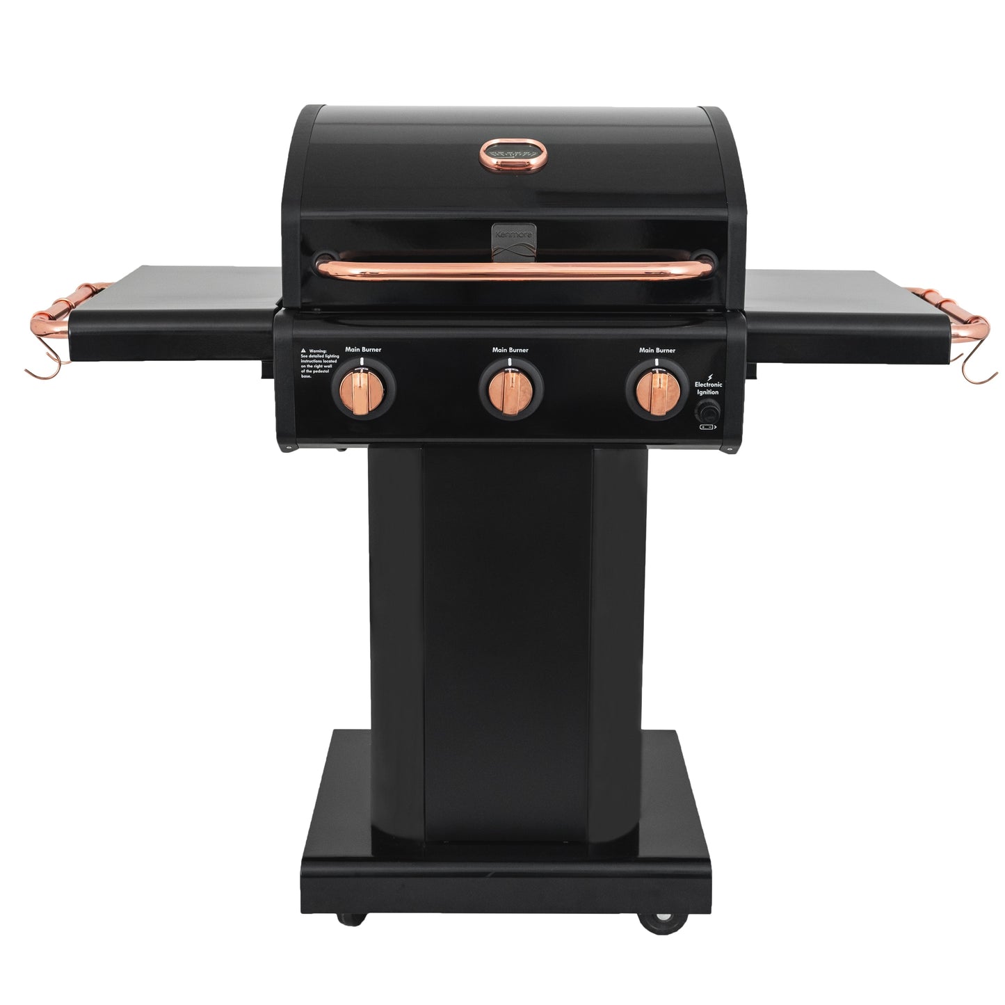 Kenmore Black with Copper Accent 3-Burner Liquid Propane Gas Grill PG-4030400LN-BC