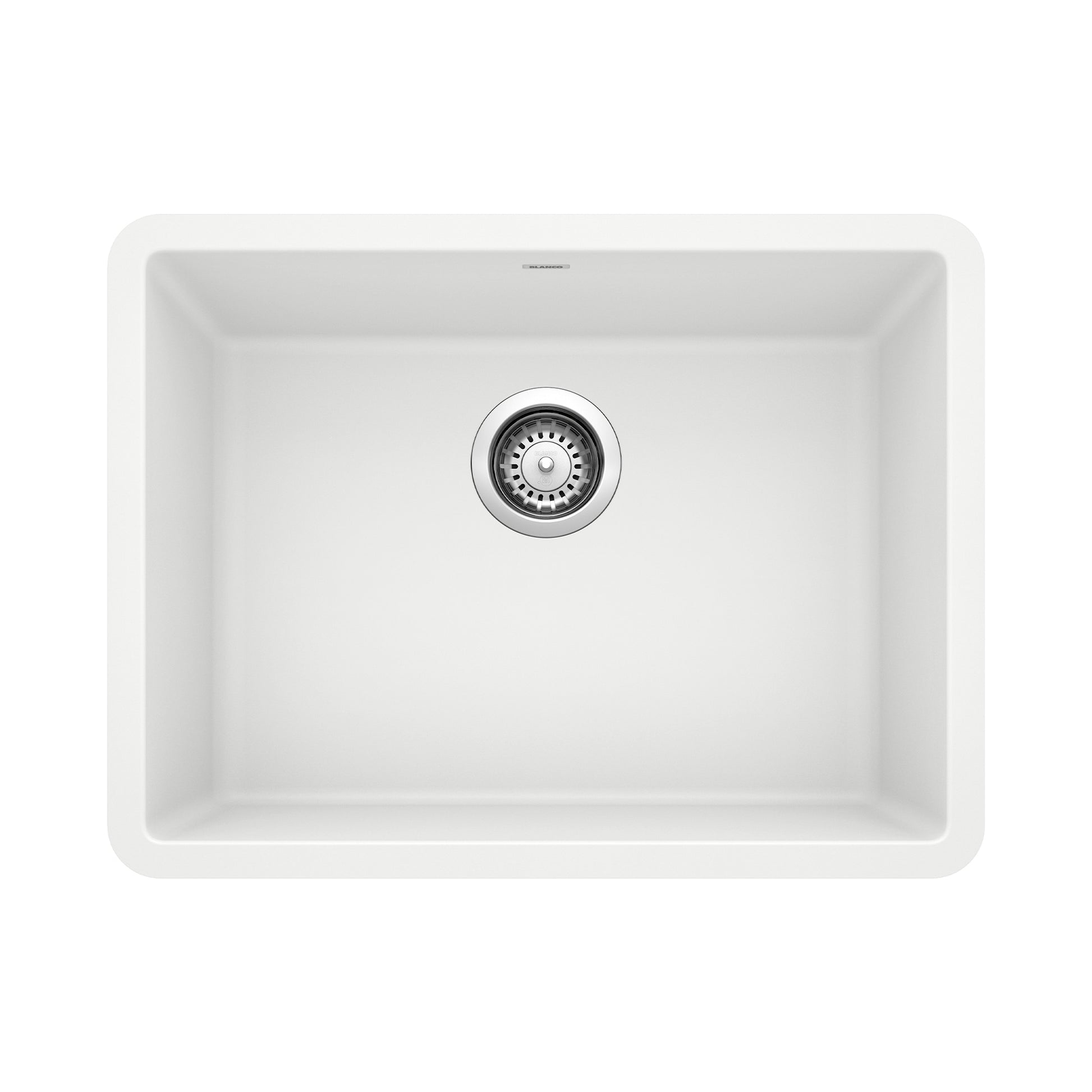 BLANCO Precis Silgranit Undermount 23.44-in x 17.75-in Granite Single bowl Kitchen Sink