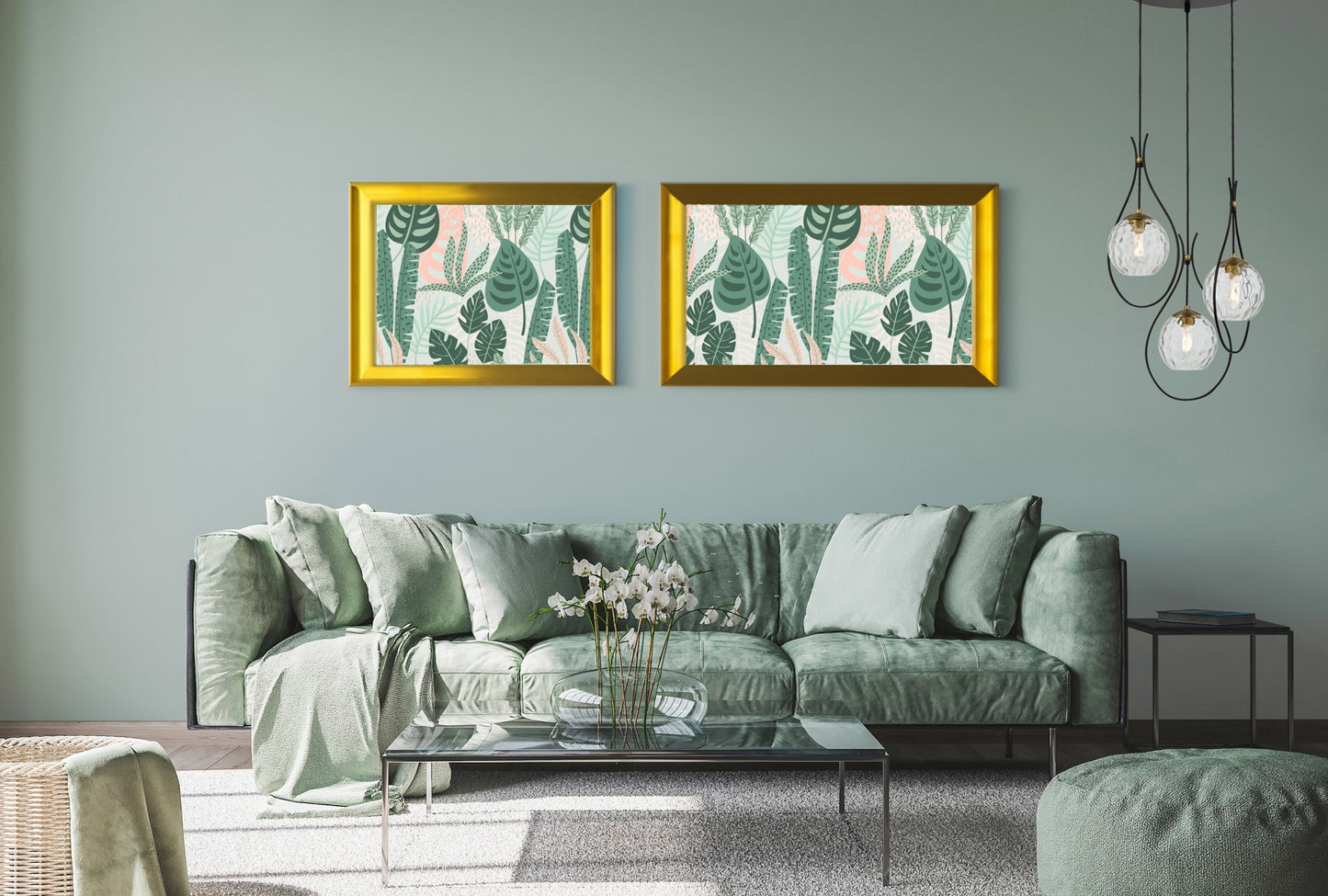 Minka Lavery Cody 3 -Light Soft Brass and Black Modern/contemporary Clear glass Globe Medium Hanging Pendant light 5375890