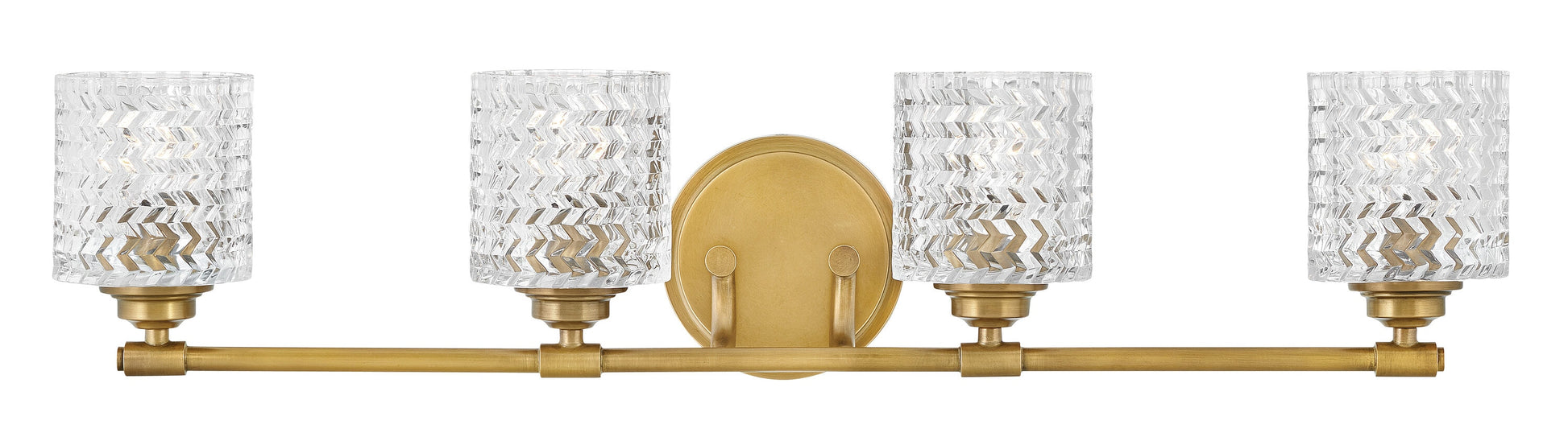Hinkley Elle 32-in 4 -Light Brushed Brass Traditional Vanity light 5662988