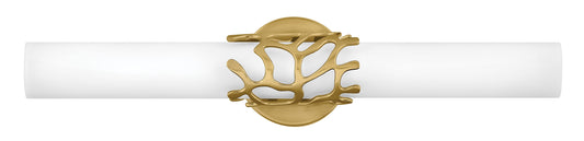 Hinkley Lyra 22.5-in 2 -Light Gloss Brass Integrated LED Coastal Vanity light 5662936