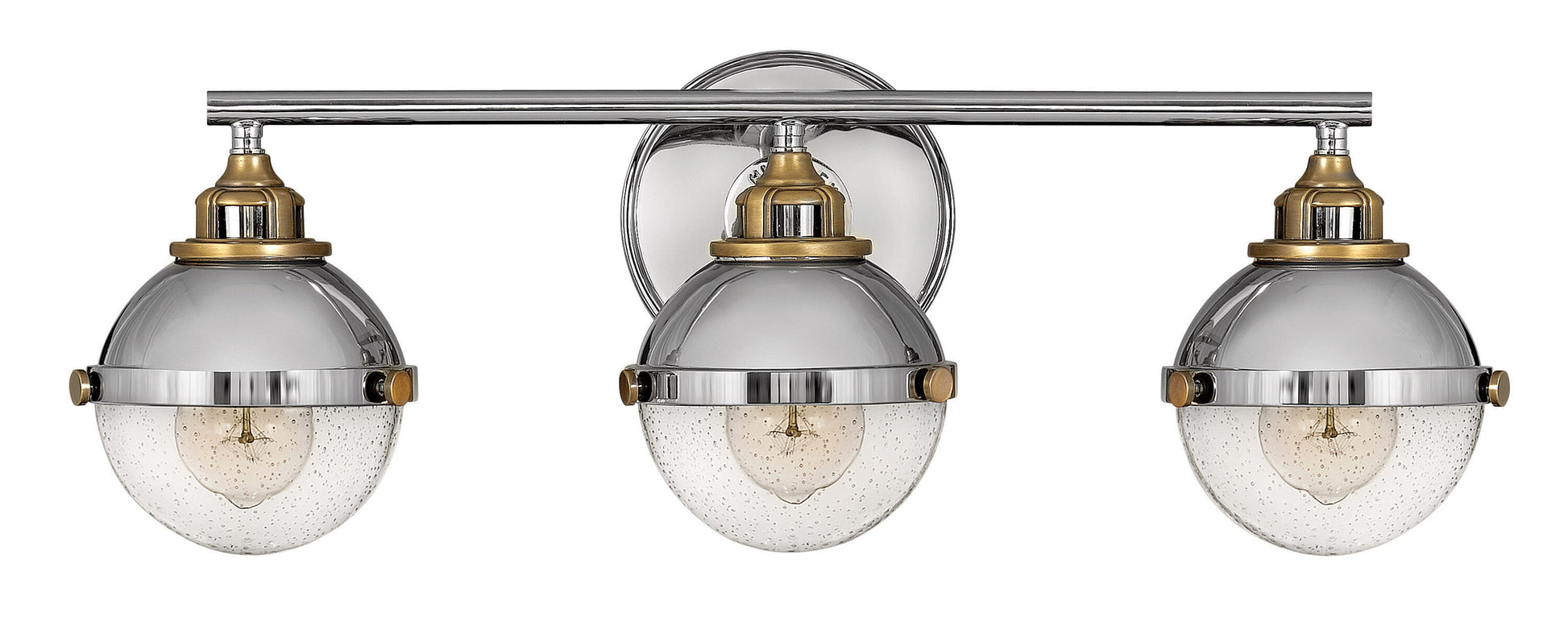 Hinkley Fletcher 25-in 3 -Light Polished Nickel Traditional Vanity light 5662939