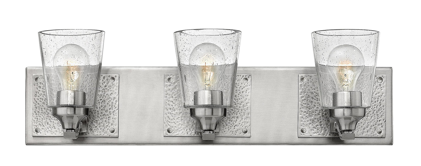 Hinkley Jackson 24-in 3 -Light Brushed Nickel Rustic Vanity light 5663091
