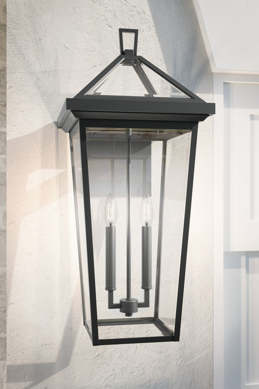 Kichler Regence 2 -Light 26-in H Black Hardwired Outdoor Wall Light