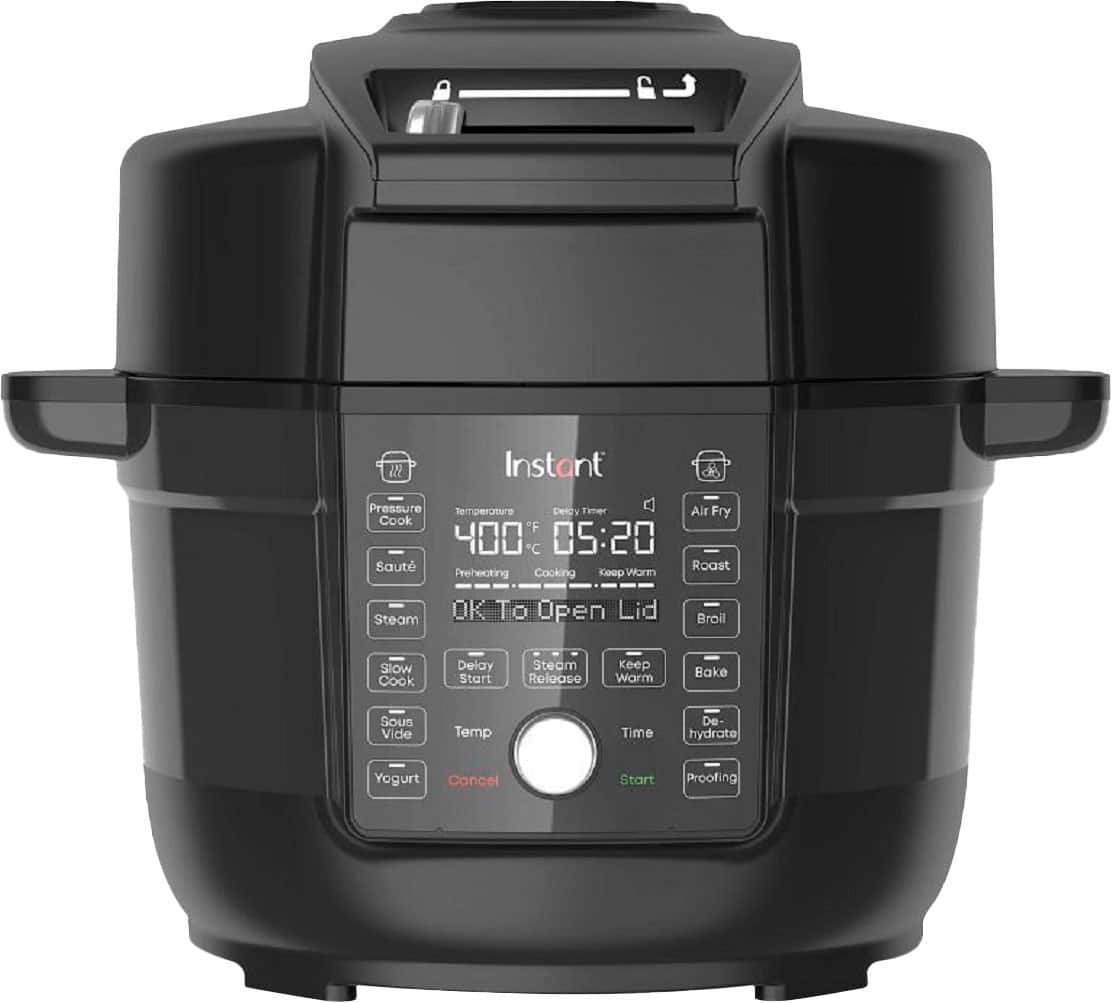 Instant Pot - Duo Crisp with Ultimate Lid Multi-Cooker + Air Fryer, 6.5 Quart - Black