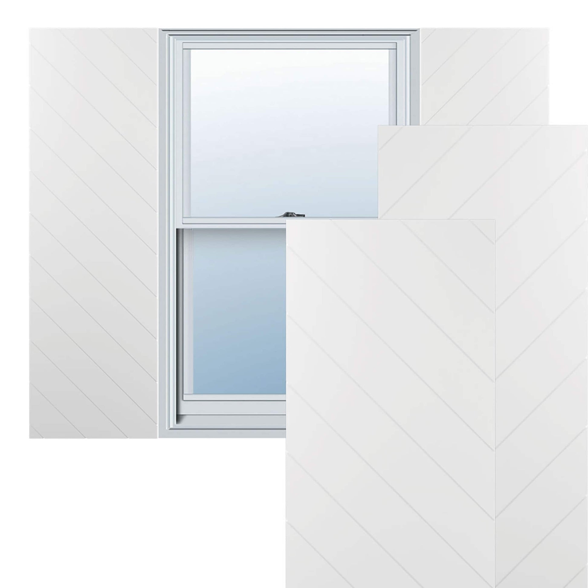 Ekena Millwork 15-in W x 61-in H Unfinished Paintable/Stainable Flat panel Exterior Shutters ( 2 -Pack )