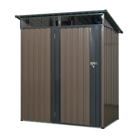 Maocao Hoom 4.92-ft x 3.15-ft Galvanized steel Metal Storage Shed