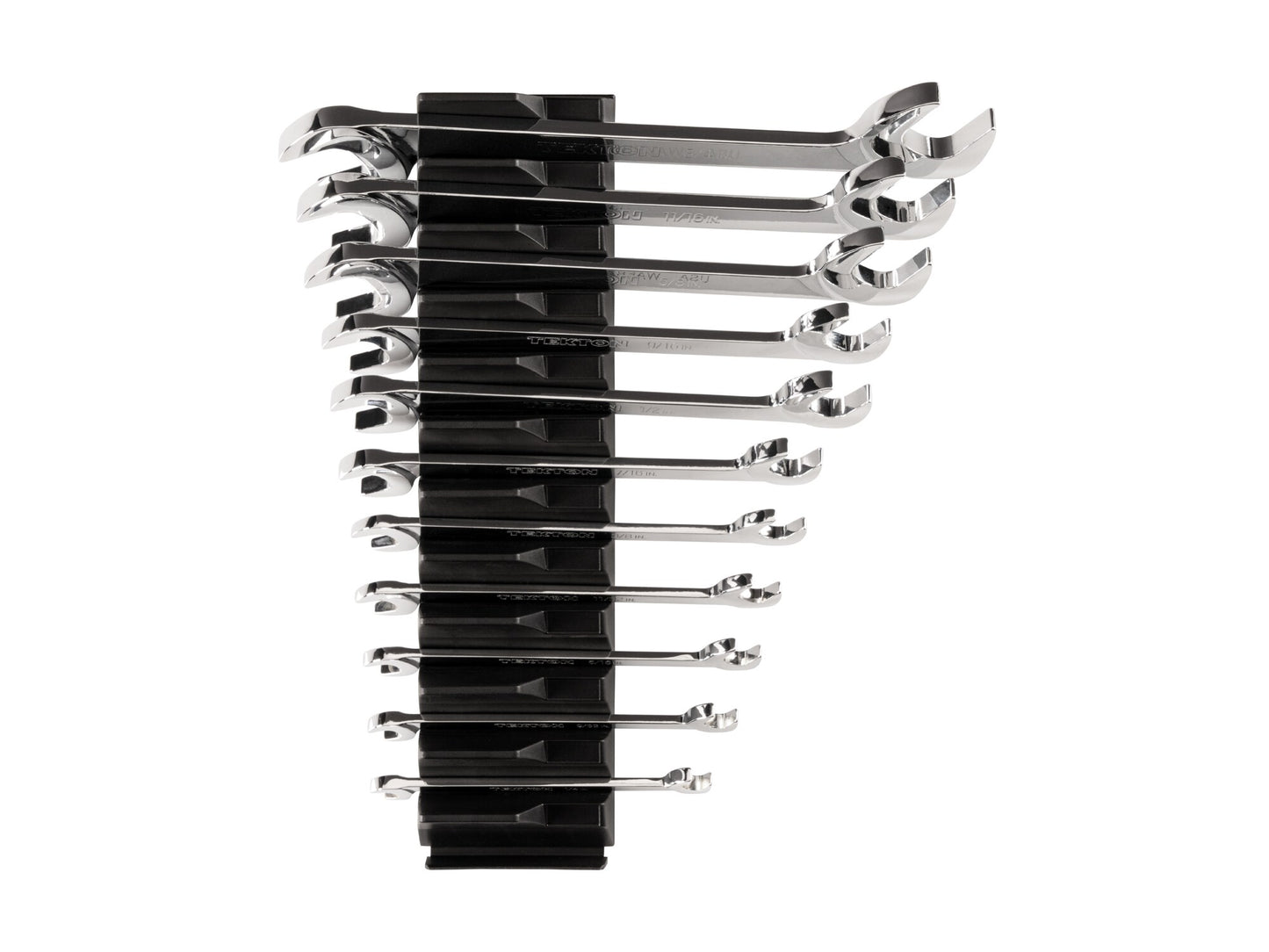TEKTON 11-Piece Set (Sae) Angle Open End Wrench Includes Hard Case WAE95101