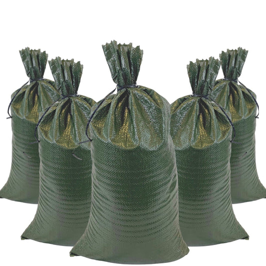 DuraSack Sand Bags, 50-lb Capacity, 14"x26", Green, 1000 Count 1000 -Pack 50-lb Capacity Woven polypropylene Sand Bags