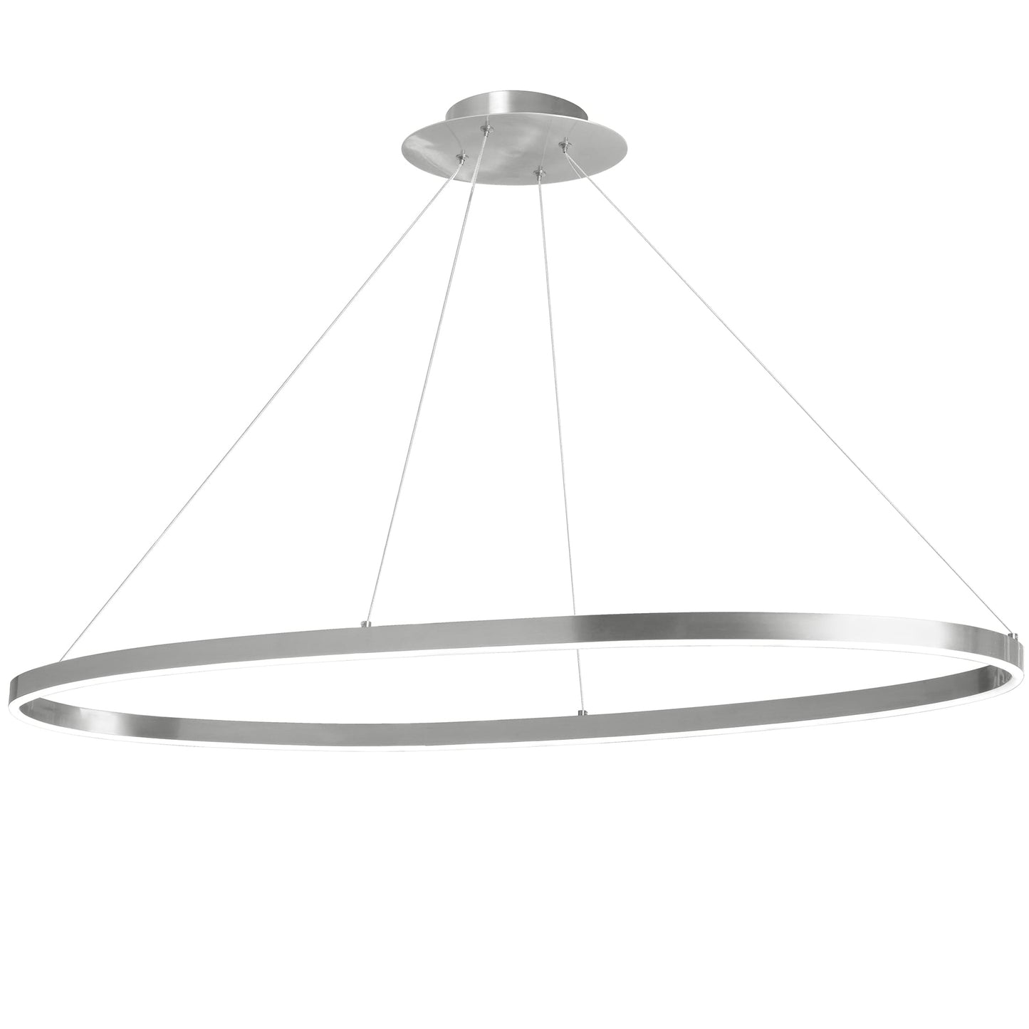 Dainolite Circulo 1 -Light Chrome Modern/contemporary Integrated LED For Use in Bathrooms, Bedrooms, Dining Rooms, Foyers, Kitchens, Living Rooms Chandelier