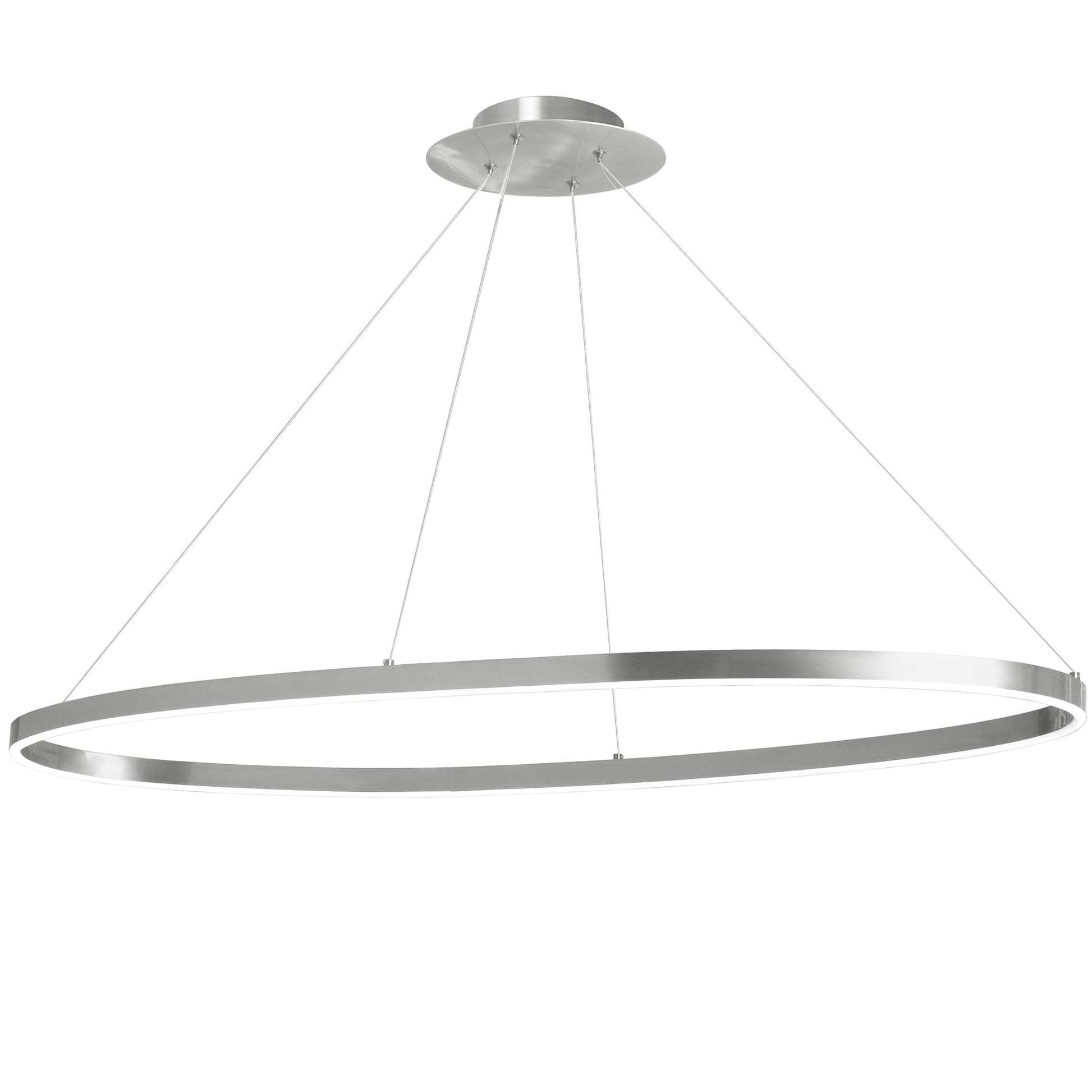 Dainolite Circulo 1 -Light Chrome Modern/contemporary Integrated LED For Use in Bathrooms, Bedrooms, Dining Rooms, Foyers, Kitchens, Living Rooms Chandelier