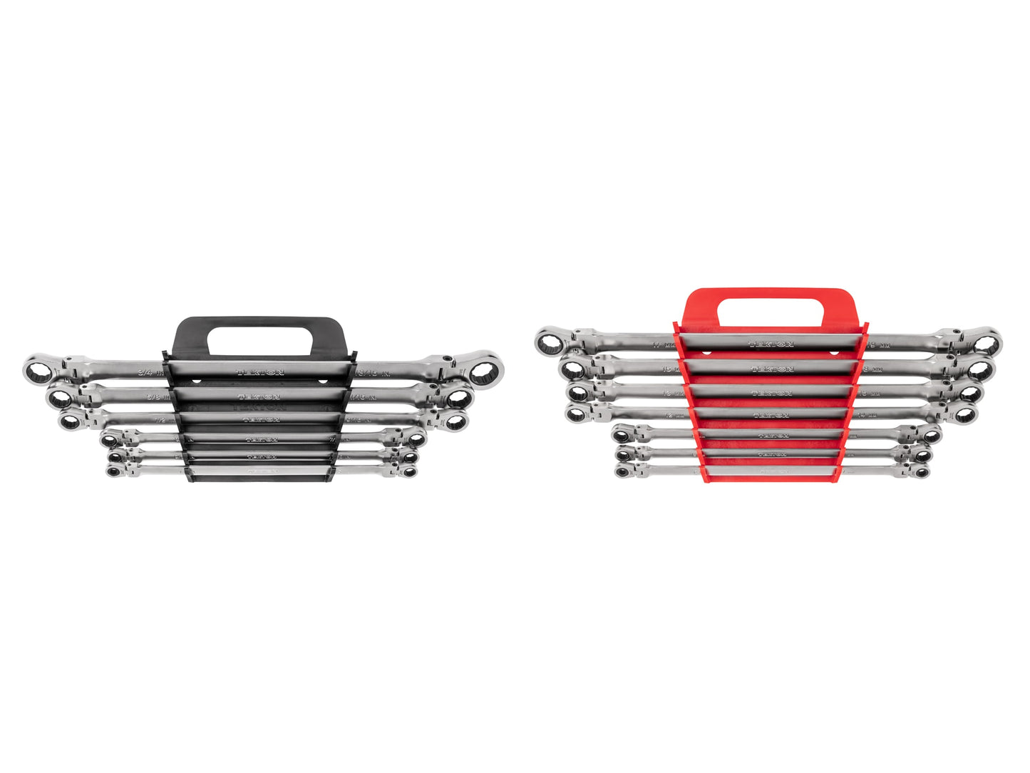 TEKTON 13-Piece Set Standard (SAE) and Metric Flexible Head Ratchet Wrench WRB96202