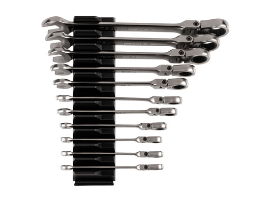 TEKTON 11-Piece Set Standard (SAE) Flexible Head Ratchet Wrench WRC95300