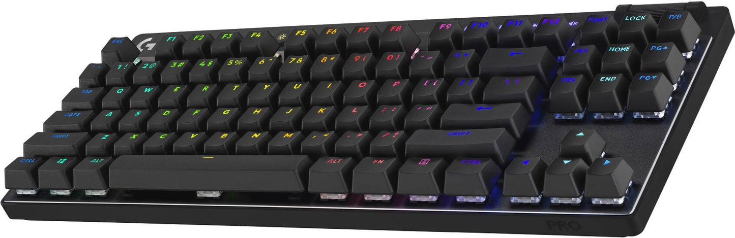 Logitech - PRO X TKL LIGHTSPEED Wireless Mechanical Linear Switch Gaming Keyboard with LIGHTSYNC RGB - Black