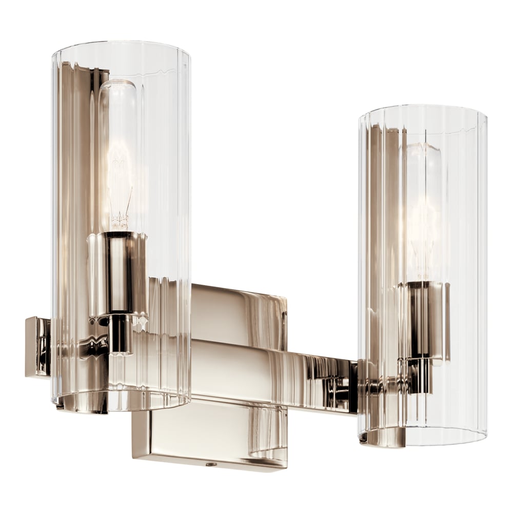 Kichler Jemsa 13.75-in 2 -Light Polished Nickel Modern/contemporary Vanity light 5696837