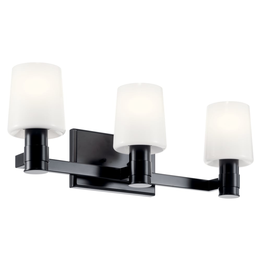 Kichler Adani 24-in 3 -Light Black Modern/contemporary Vanity light 5696795