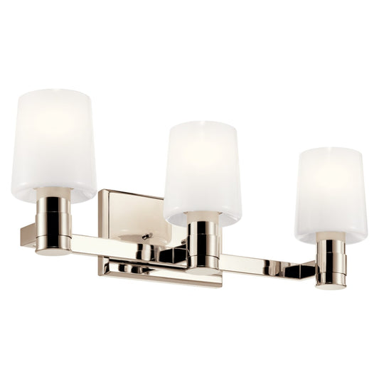 Kichler Adani 24-in 3 -Light Polished Nickel Modern/contemporary Vanity light 5696793