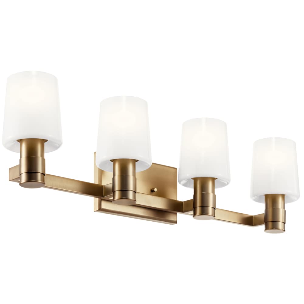 Kichler Adani 30-in 4 -Light Brass Modern/contemporary Vanity light 5696791