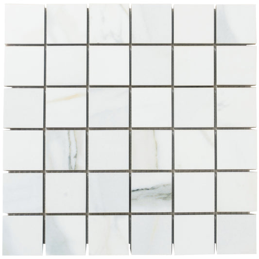 Apollo Tile Splendor White 12-in x 12-in Matte Porcelain Mosaic Floor and Wall Tile ( 10.76-sq ft Carton )