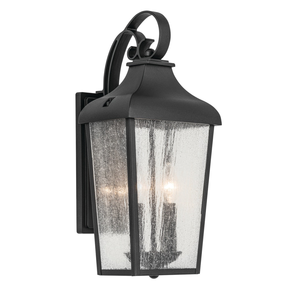Kichler Forestdale 2 -Light 18.5-in H Black Hardwired Outdoor Wall Light 5968229
