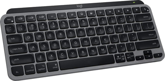 Logitech - MX Keys Mini TKL Bluetooth Scissor Mini MX Keys Switch Keyboard for Apple mac OS, iPad OS with Backlit Keys - Space Gray