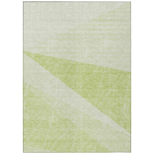 Addison Rugs Chantille ACN706AL 8 x 10 (ft) Polyester Aloe Rectangular Indoor/Outdoor Geometric Machine washable Area rug