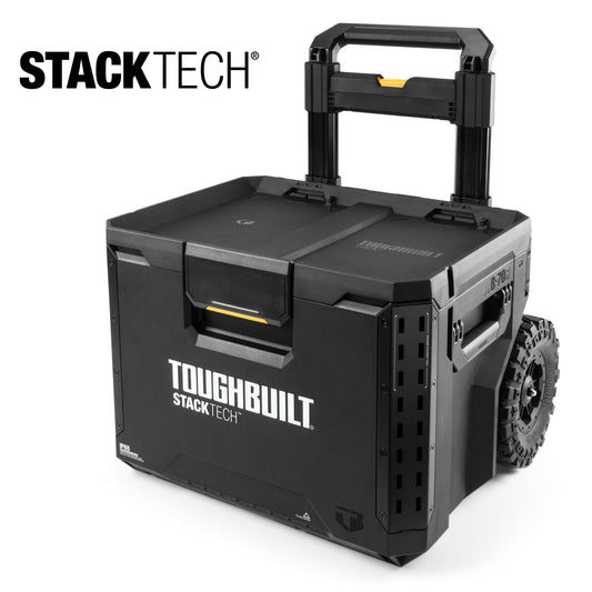 TOUGHBUILT STACKTECH 22.3-in W x 26-in H x 19.7-in D Black Plastic/Metal Rolling Tool Box TB-B1-B-70R