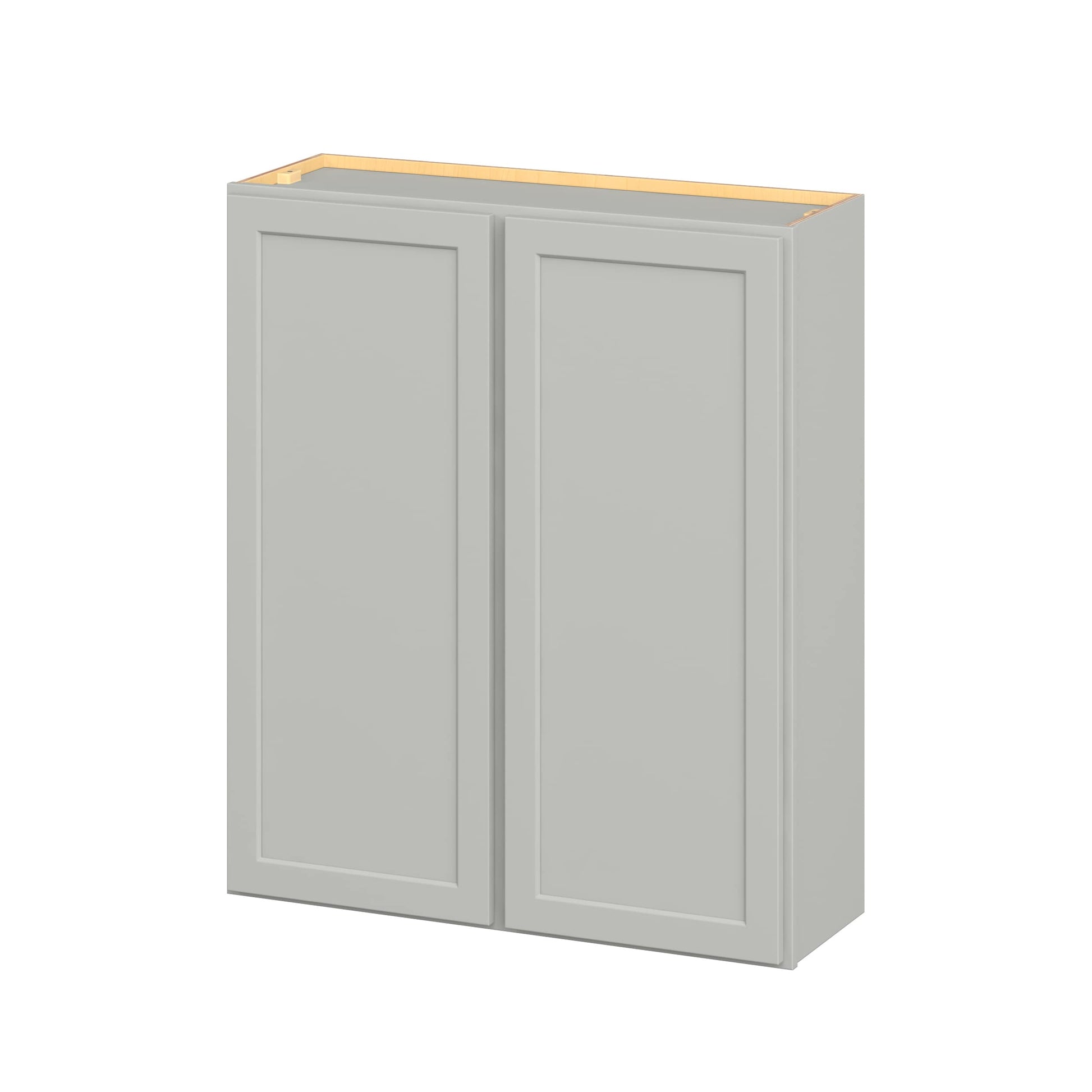 Hugo&Borg PRO Jasper 36-in W x 42-in H x 12-in D Whisper Gray Wall Ready to Assemble (RTA) Plywood Cabinet Flat Panel Shaker