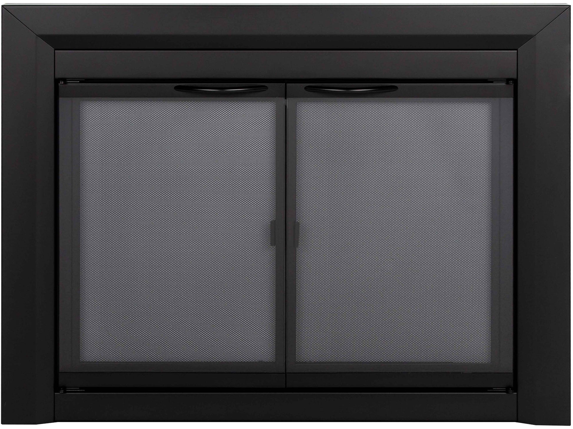Pleasant Hearth Carlisle Black Medium Cabinet-style Fireplace Doors with Smoke Tempered Glass CL-3001