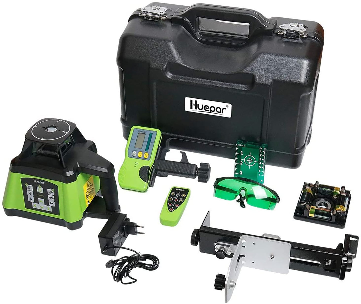 Huepar 1640-ft Green Self-Leveling Rotary Laser Level RL200HVG