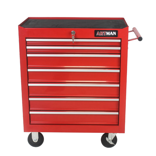Xspracer 1000 Series 13-in W x 30-in H 7 -Drawer Steel Rolling Tool Cabinet ( Red )