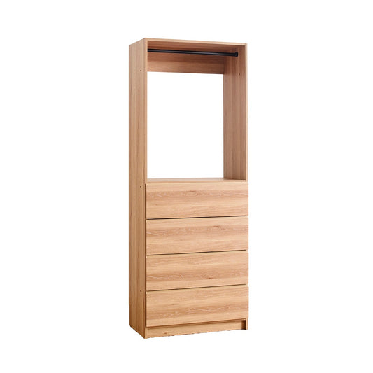 Klair Living Prosper 2.61-ft to 2.61-ft W x 6.91-ft H Oak Solid Shelving Wood Closet System