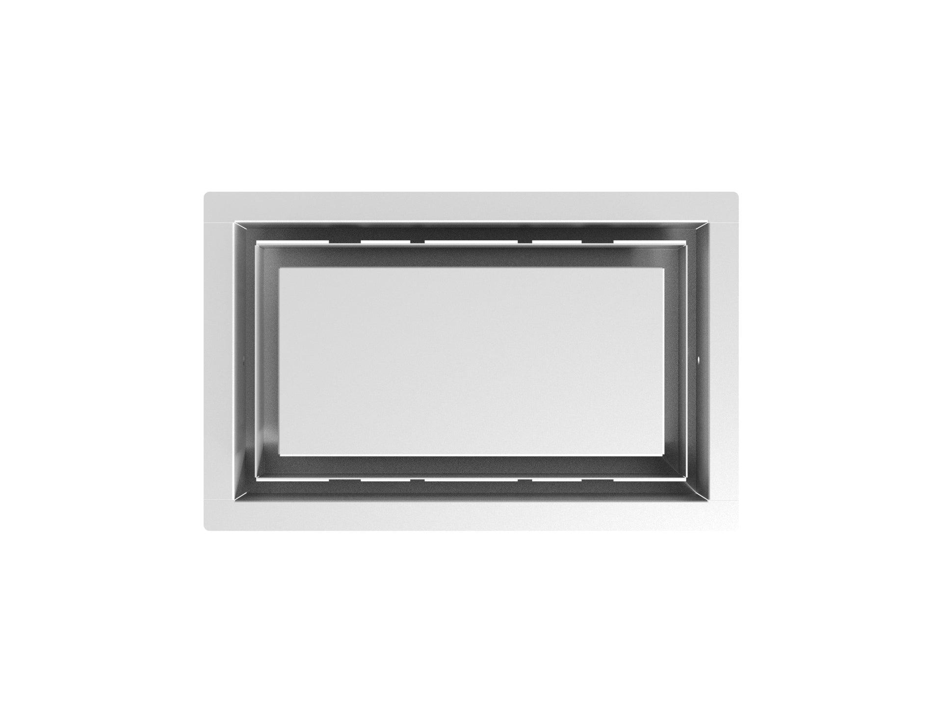 Aria Vent 30-in x 10-in 1-way Steel Satin White Sidewall/Ceiling Register DWALL10X30SWH-HP