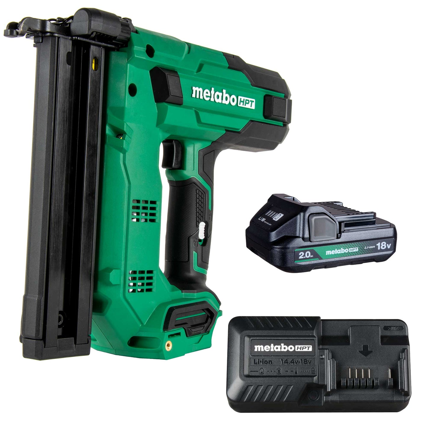 Metabo HPT MultiVolt 18-Gauge 1-1/2-in Narrow Crown Finish Pneumatic Stapler N1804DBM