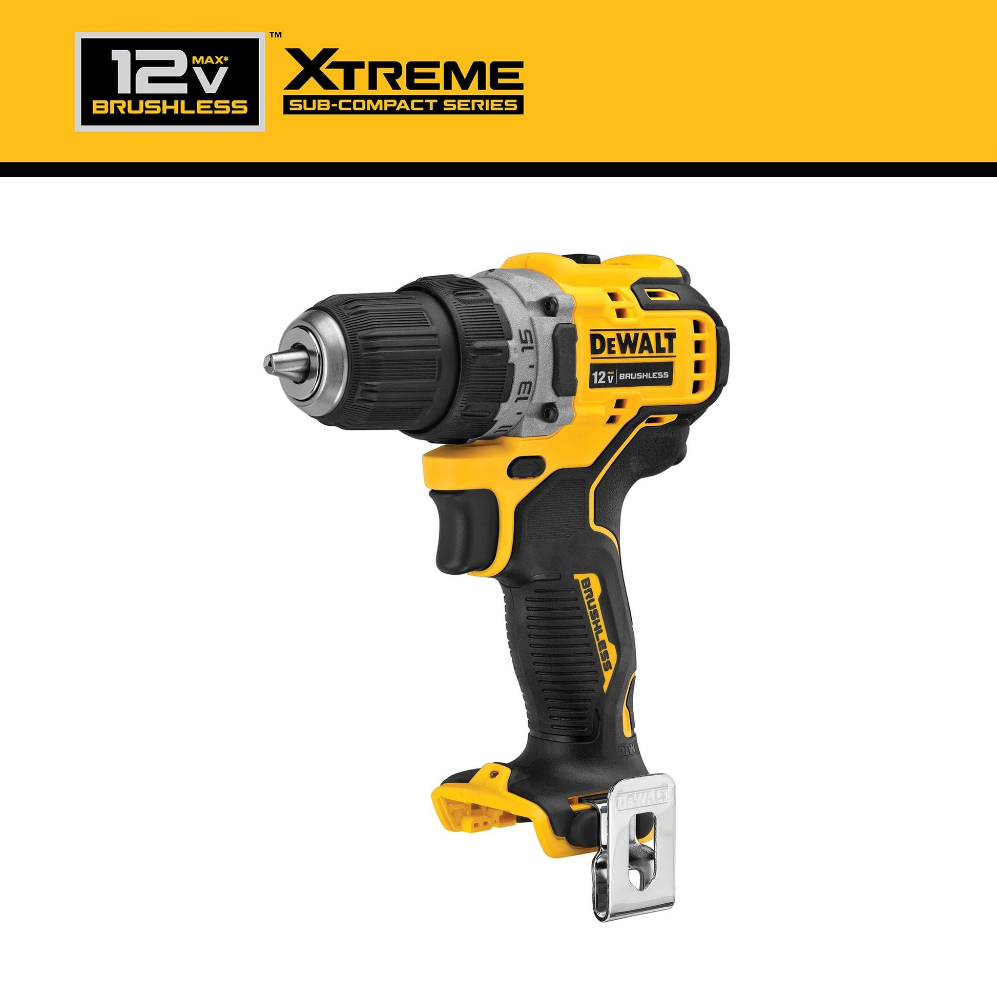 DEWALT XTREME 12-volt Max 3/8-in Keyless Brushless Cordless Drill DCD701B