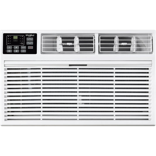 Whirlpool 8000-BTU 350-sq ft 115-Volt White Through-the-wall Air Conditioner with Remote ENERGY STAR WHAT081-1BW