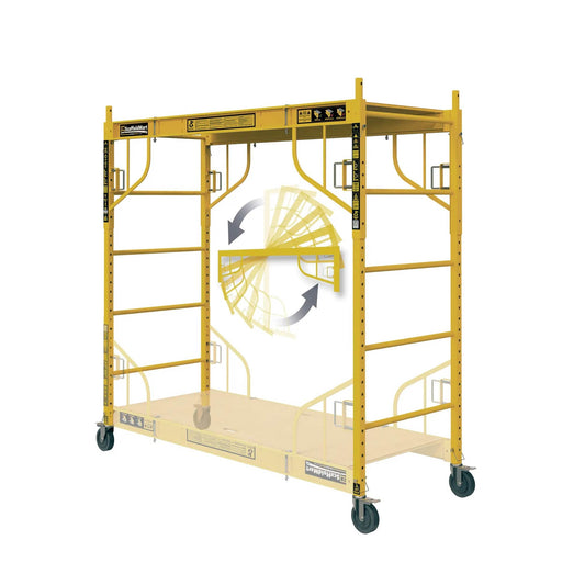 ScaffoldMart Steel 6.25-ft H Reversible Baker Scaffold 1000-lb MFSET6.5R23