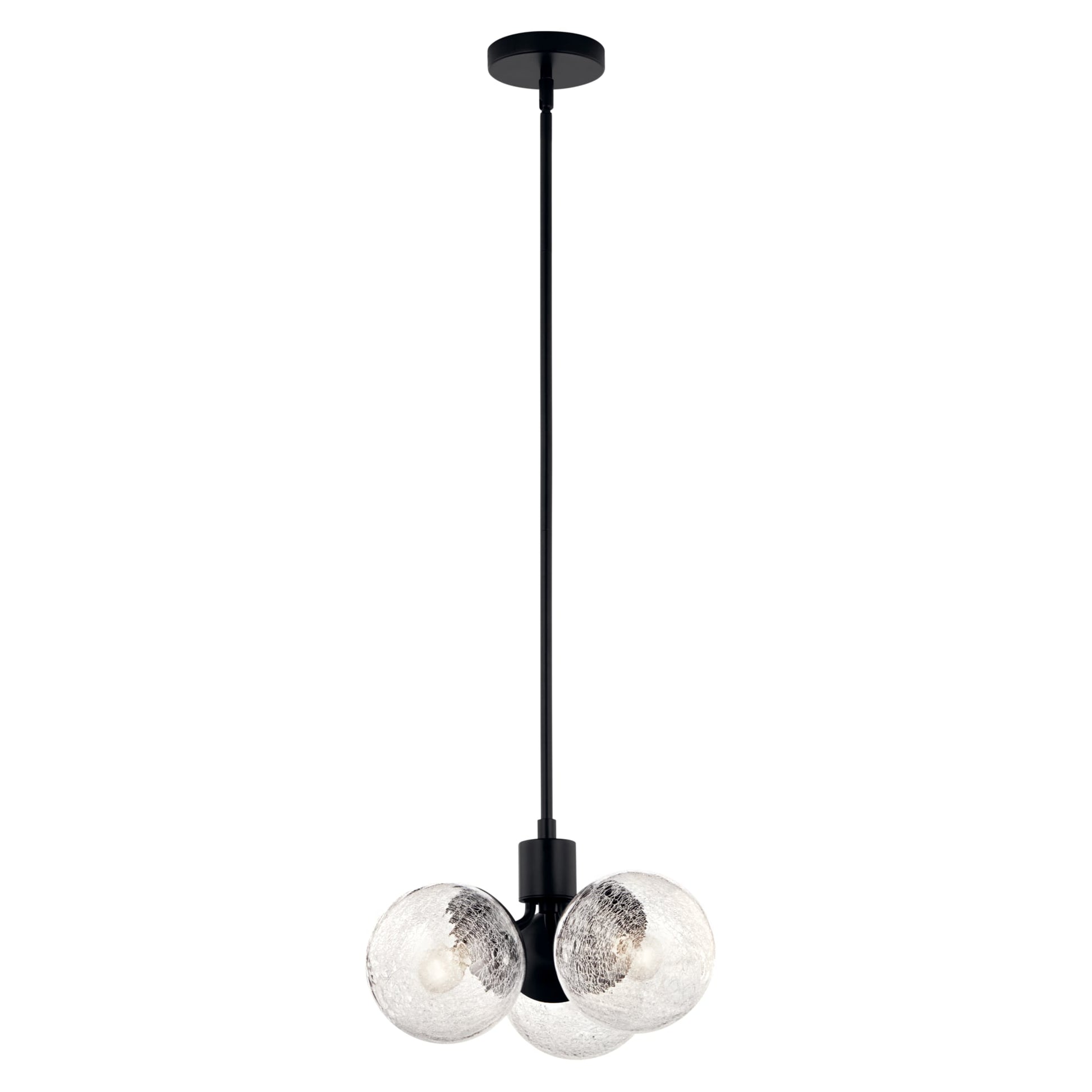 Kichler Silvarious 3 -Light Black Modern/contemporary For Use in Bedrooms, Dining Rooms, Foyers, Kitchens, Living Rooms Chandelier 6297675