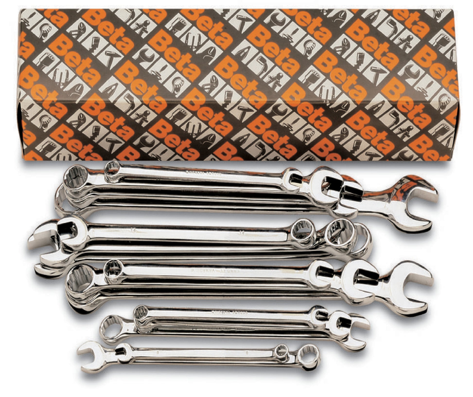 Beta 14-Piece Set 12-point Metric Offset Combination Wrench 420551