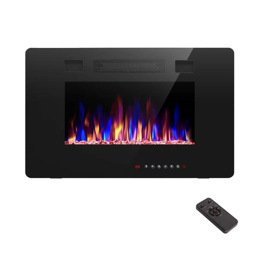 EdenDirect 30-in W Black LED Electric Fireplace NLCD041917