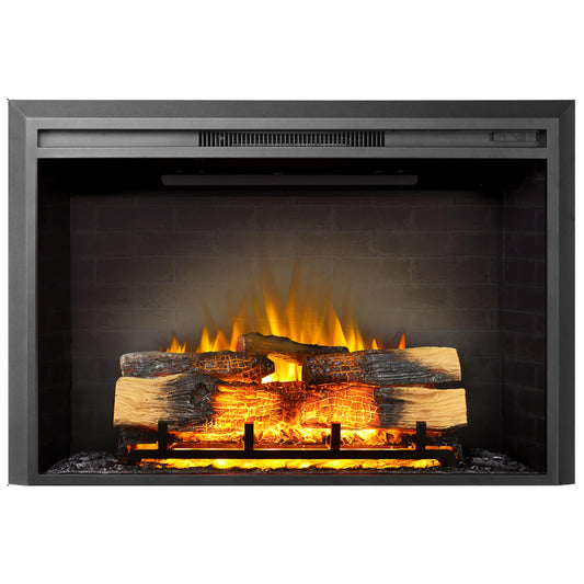 EdenDirect 38.7-in Black Electric Fireplace Insert