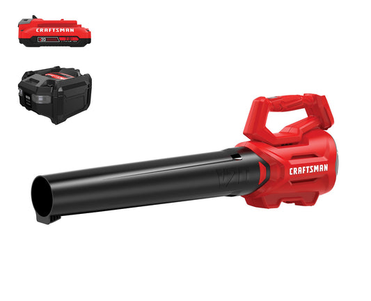 CRAFTSMAN 20-volt Max 340-CFM 90-MPH Battery Handheld Leaf Blower 2 Ah (Battery and Charger Included) CMCBL700D1